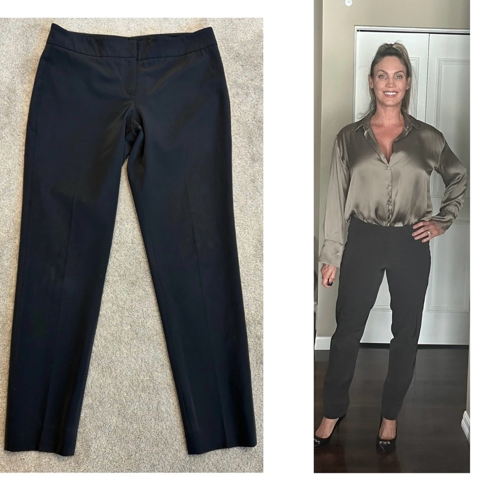 Brunello Cucinelli women’s dark chocolate, brown slim fit ankle pants Sz 10